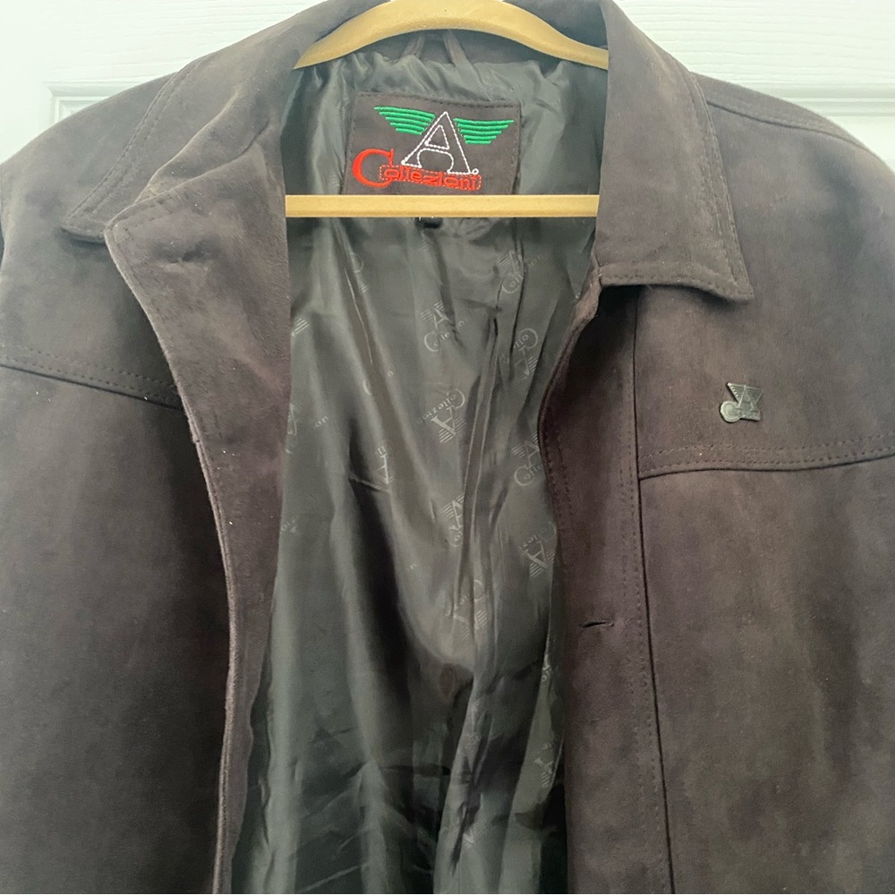 Giorgio Armani Collezione  Men's Brown Suede Jacket